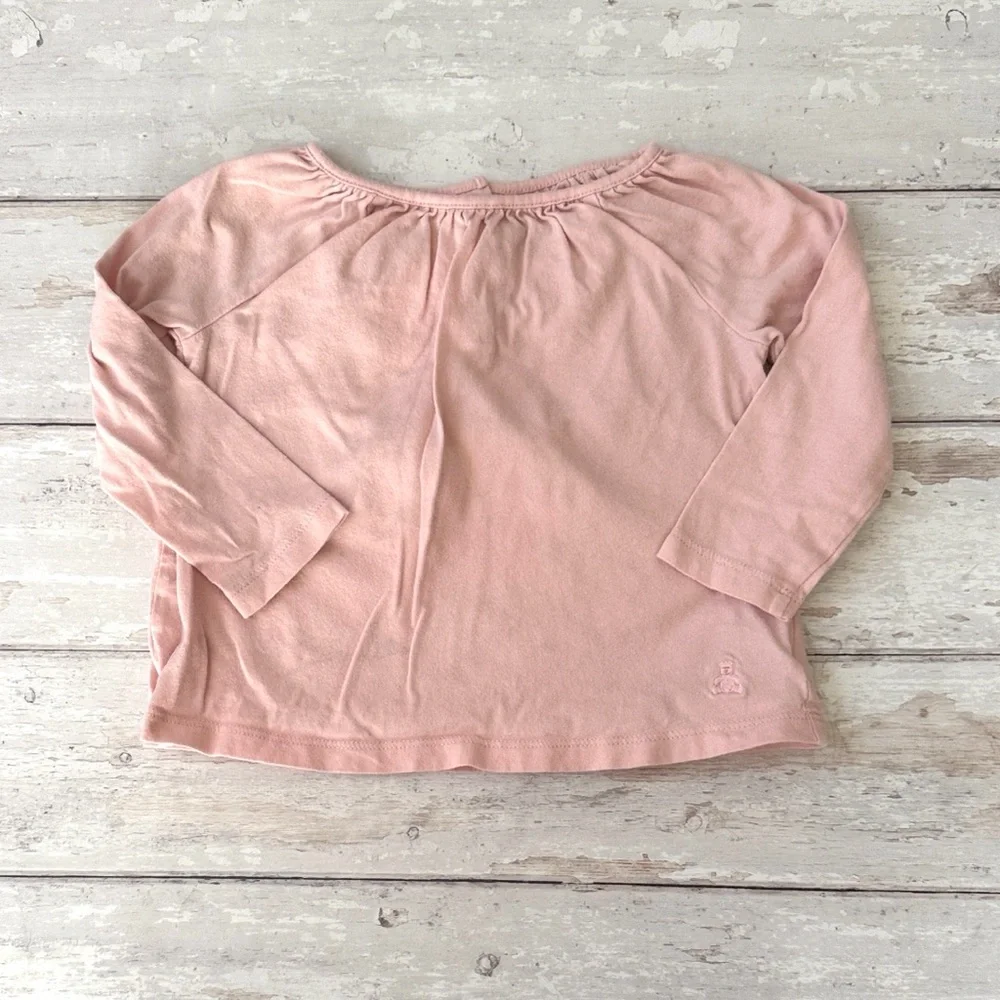 BabyGap 18-24m Baby Toddler Girls Pastel Pink Long Sleeve Shirt Gap 18m 24m